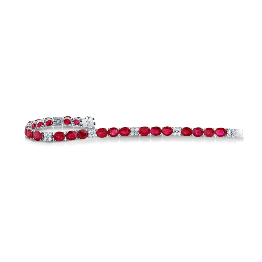 deBoulle Collection Ruby and Diamond Bracelet