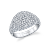 deBoulle Collection Pavé Domed Ring with White Sapphires