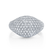 deBoulle Collection Pavé Domed Ring with White Sapphires