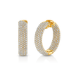 deBoulle Collection Diamond Hoop Earrings