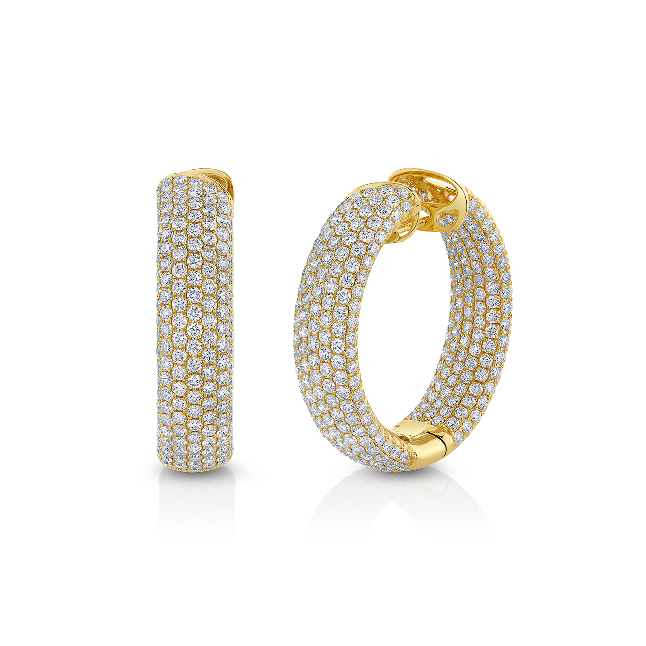 deBoulle Collection Diamond Hoop Earrings