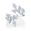 deBoulle Collection Bypass Ring with Pear-Shaped Diamonds