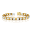 deBoulle Collection Emerald-cut Tennis Bracelet in Yellow Gold