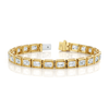 deBoulle Collection Emerald-cut Tennis Bracelet in Yellow Gold