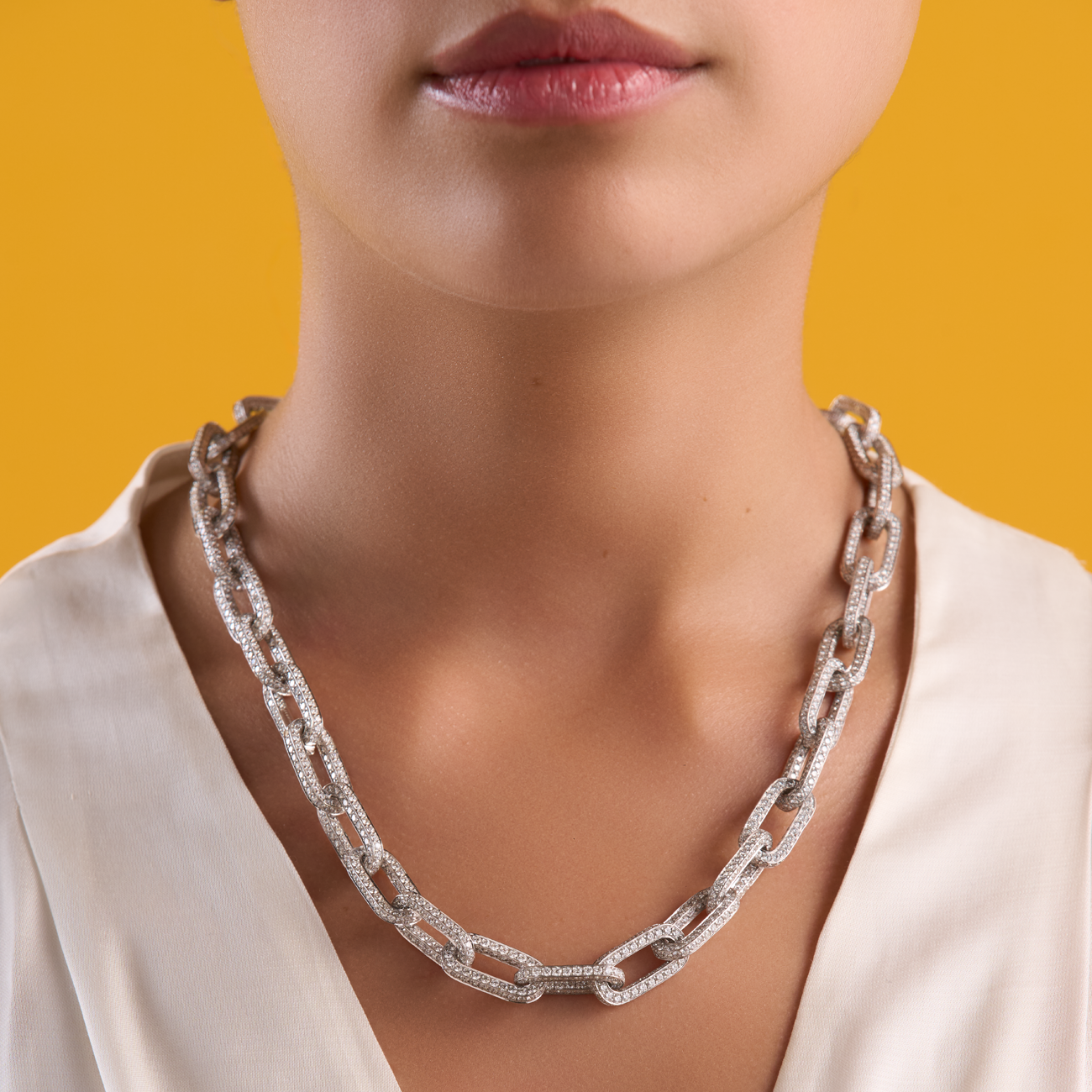 deBoulle High Jewelry Diamond Link Necklace