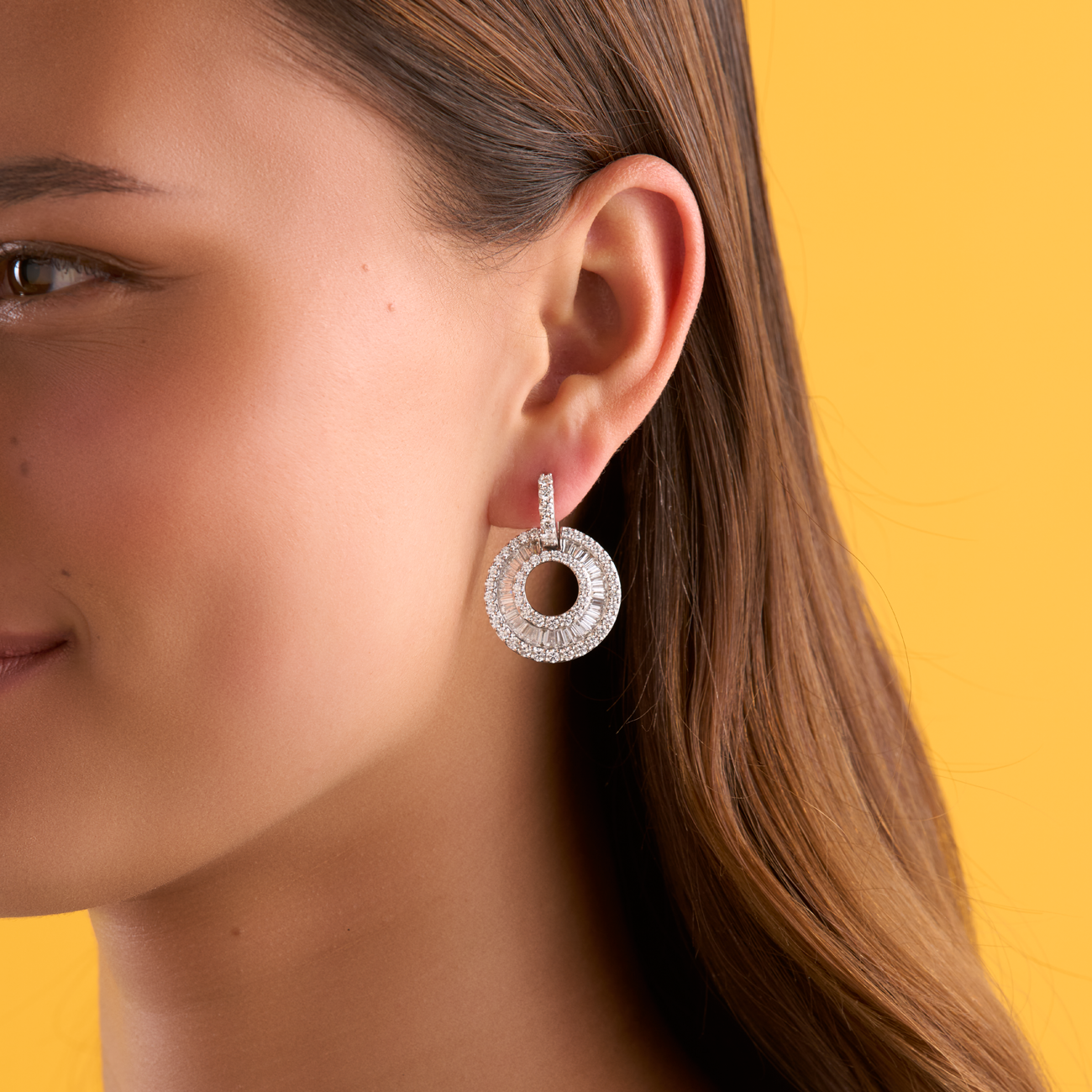 deBoulle Collection Diamond Swirl Earrings