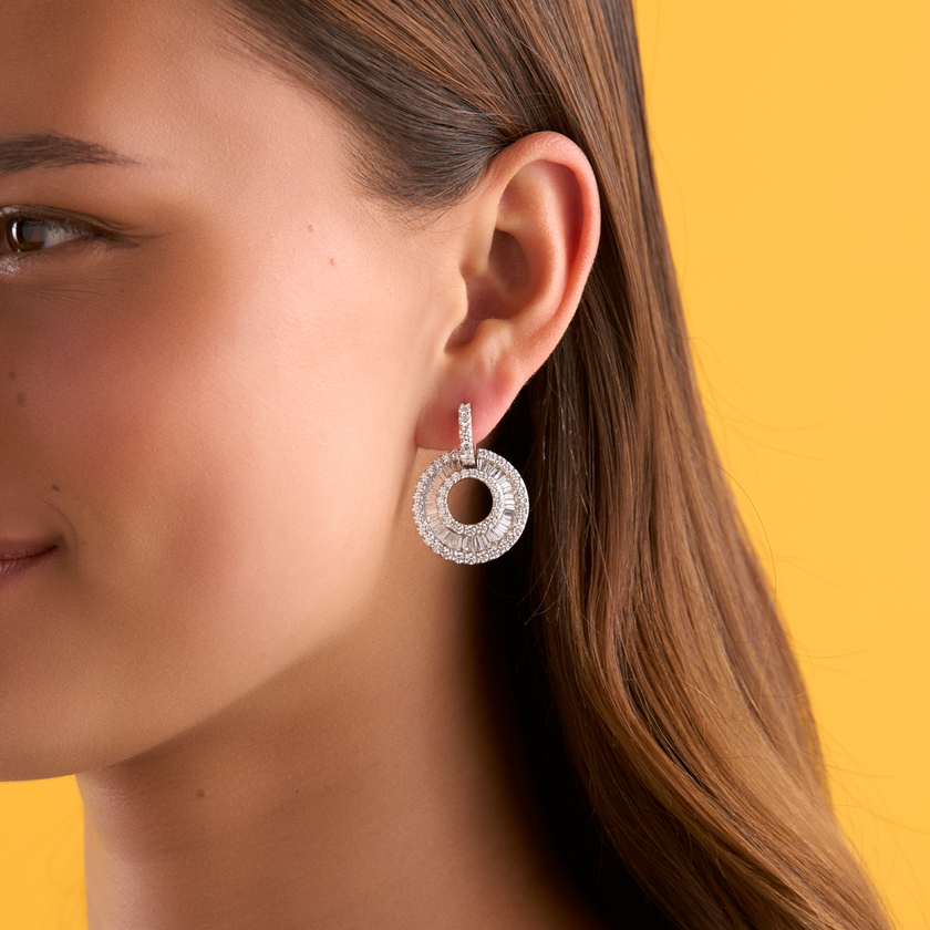 deBoulle Collection Diamond Swirl Earrings