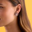 deBoulle Collection Sparkler Earrings in White Gold