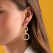 deBoulle Collection Circle Link Drop Earrings