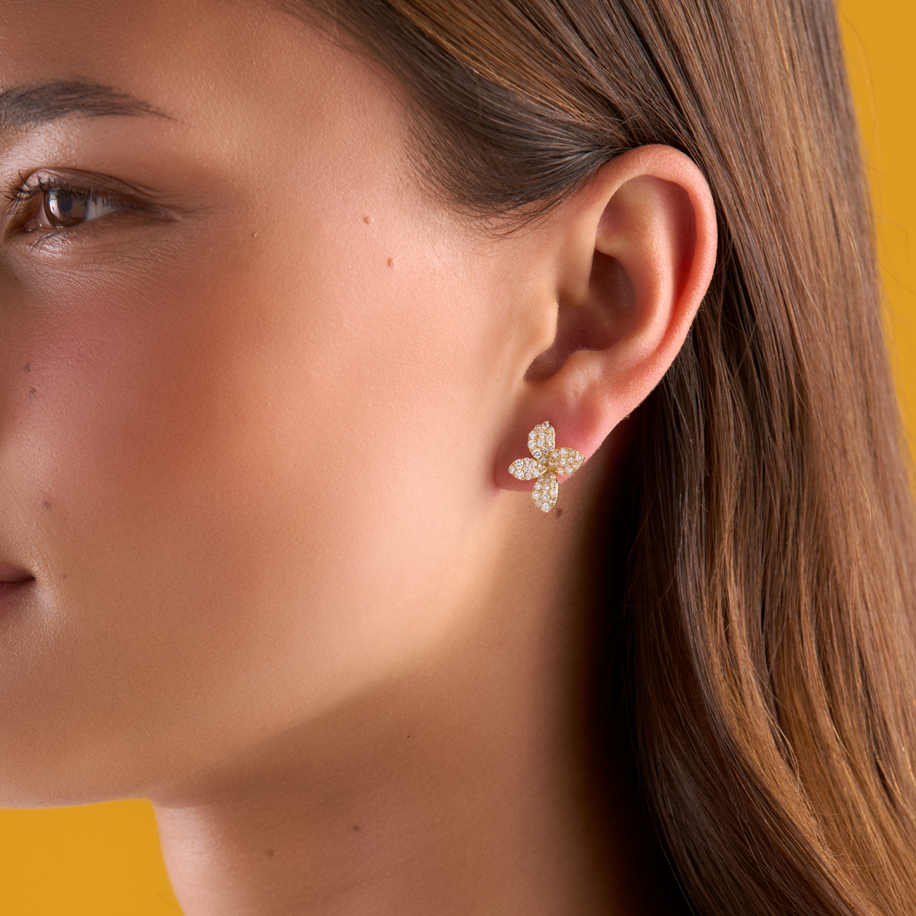 deBoulle Collection He Loves Me Earrings in Yellow Gold