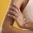 deBoulle Collection Classic Five Diamond Oval Ring