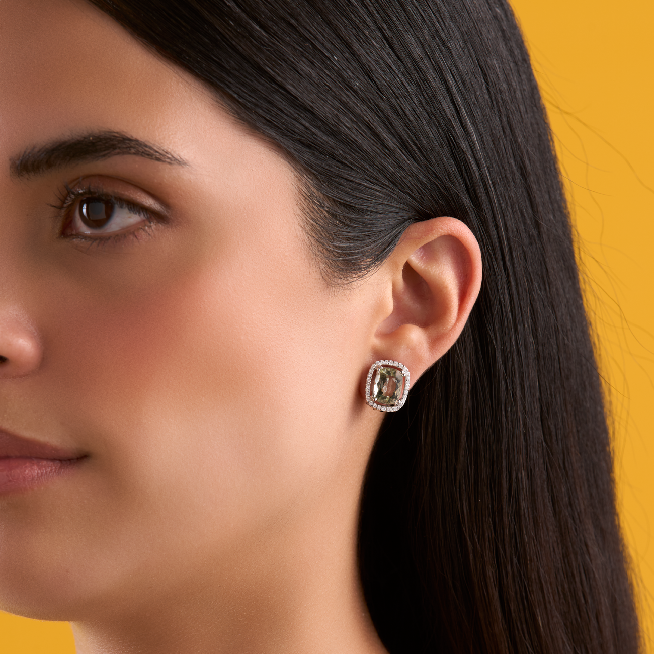 deBoulle Collection Beryl and Diamond Earrings