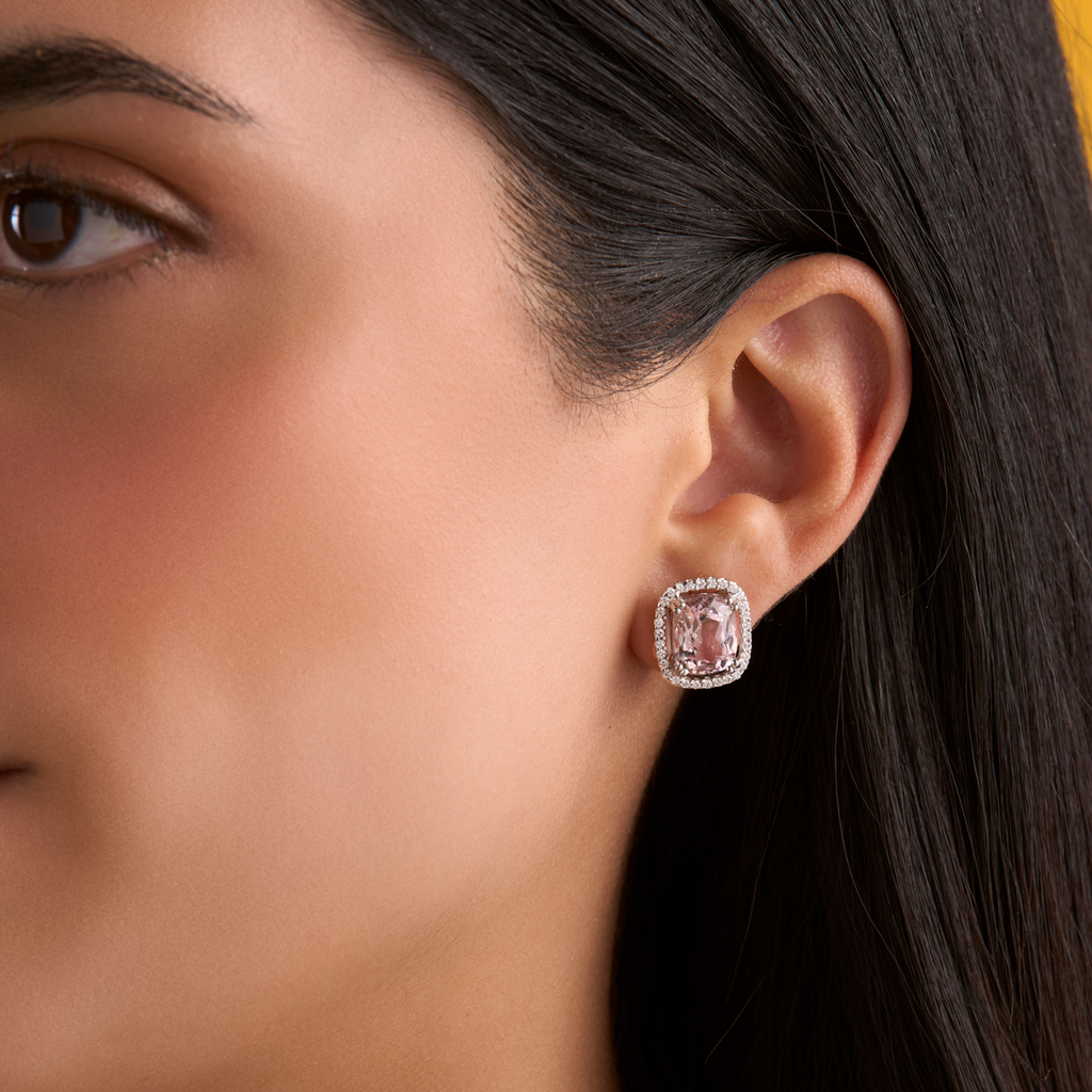 deBoulle Collection Morganite and Diamond Earrings