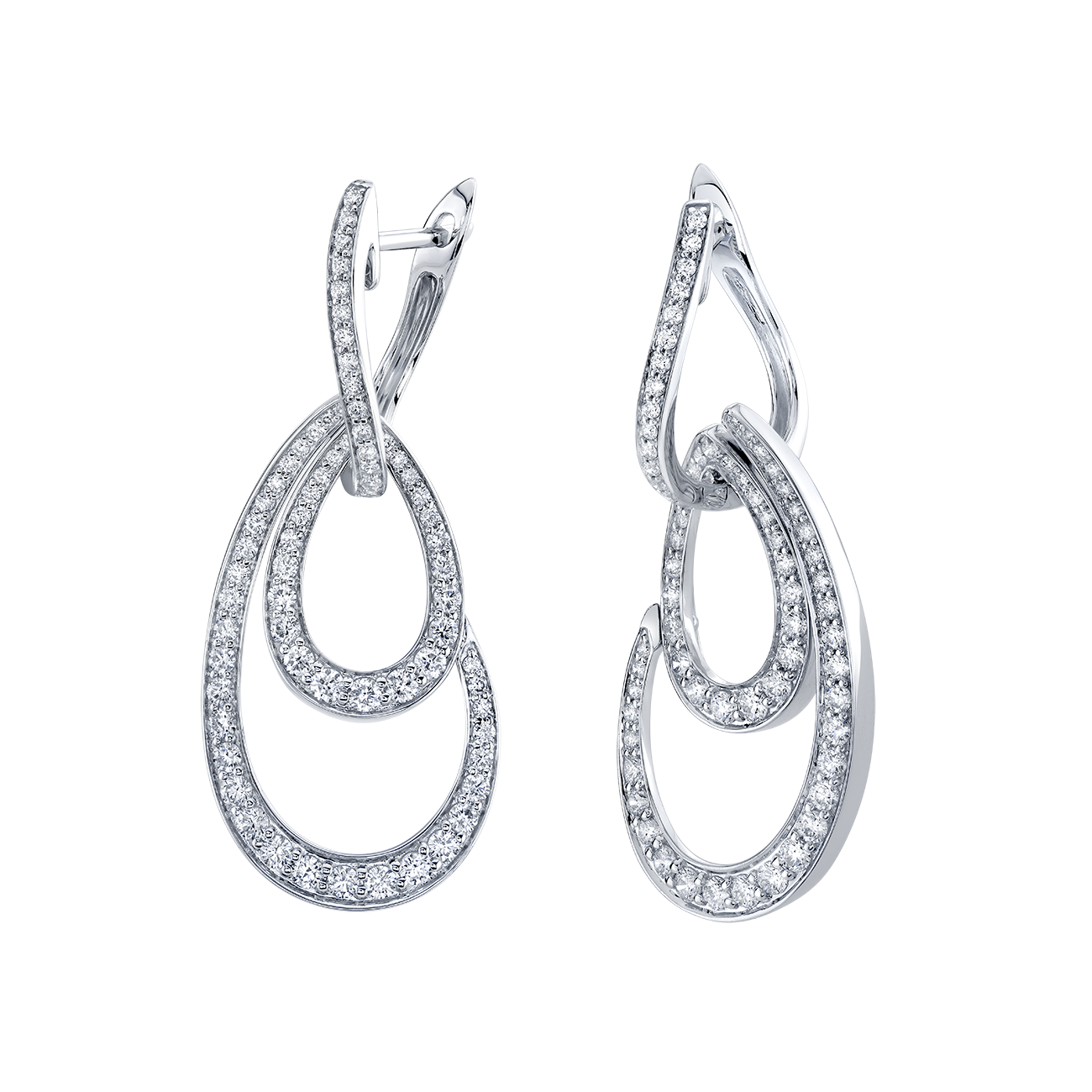 deBoulle Collection Diamond Double Hoops