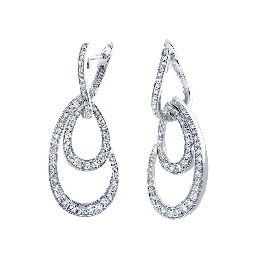 deBoulle Collection Diamond Double Hoops