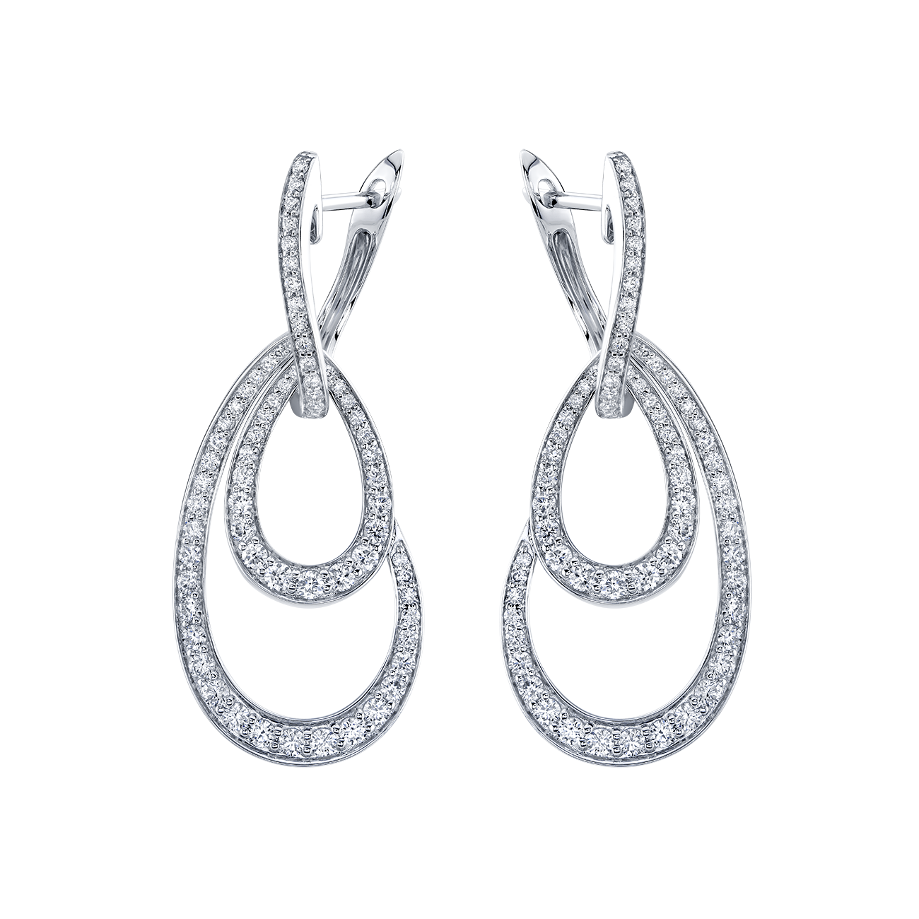 deBoulle Collection Diamond Double Hoops