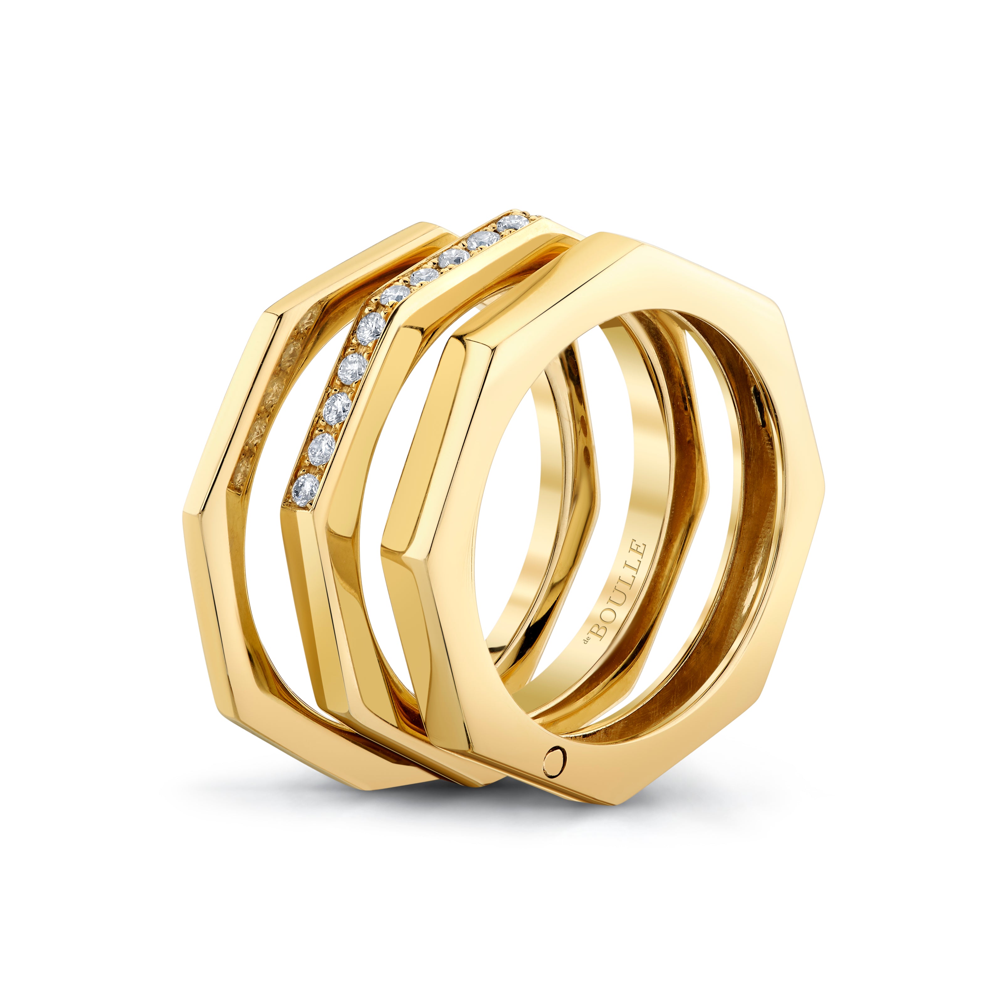 deBoulle Collection Stackable Diamond Bands