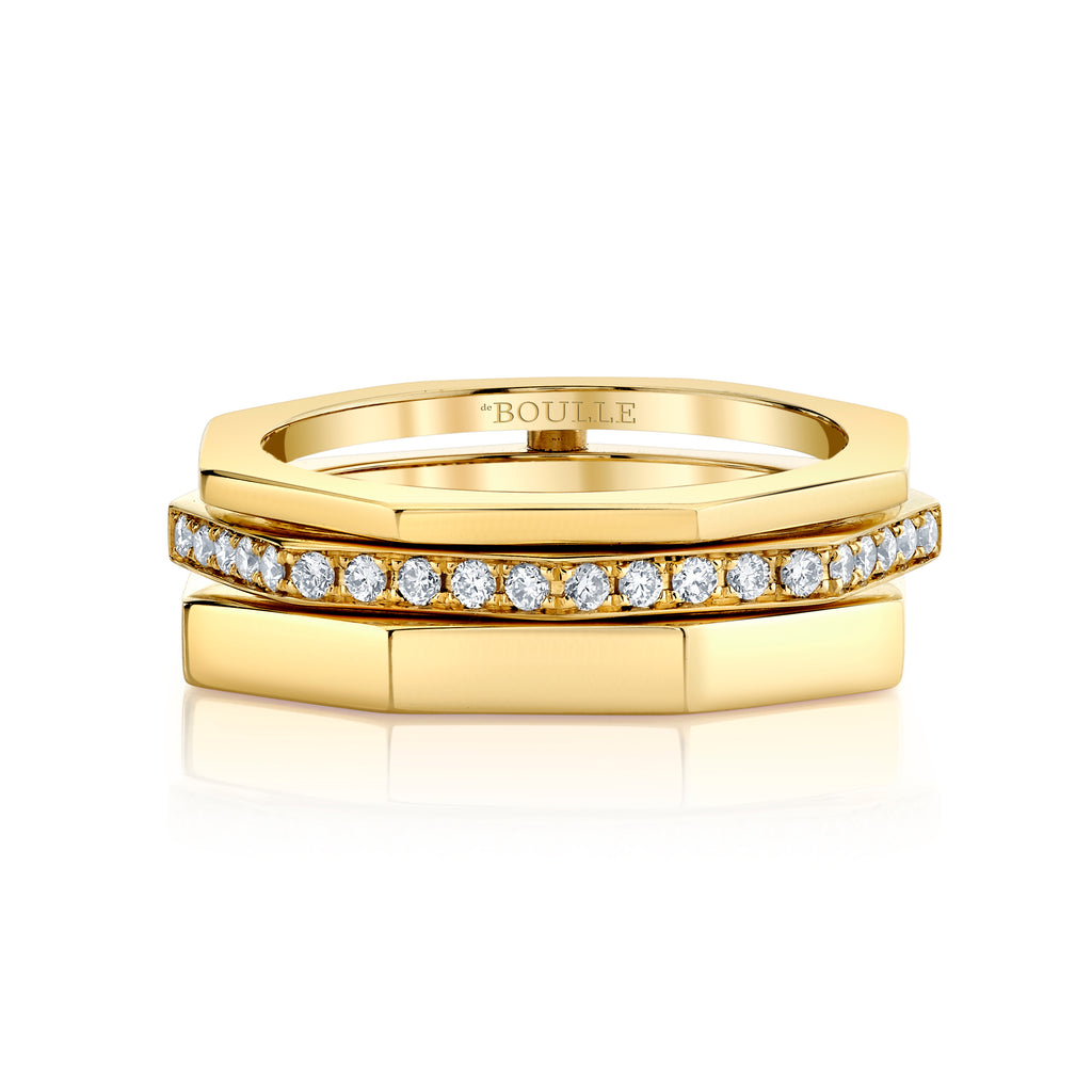 deBoulle Collection Stackable Diamond Bands