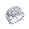 deBoulle Collection Cinq Ring in White Gold