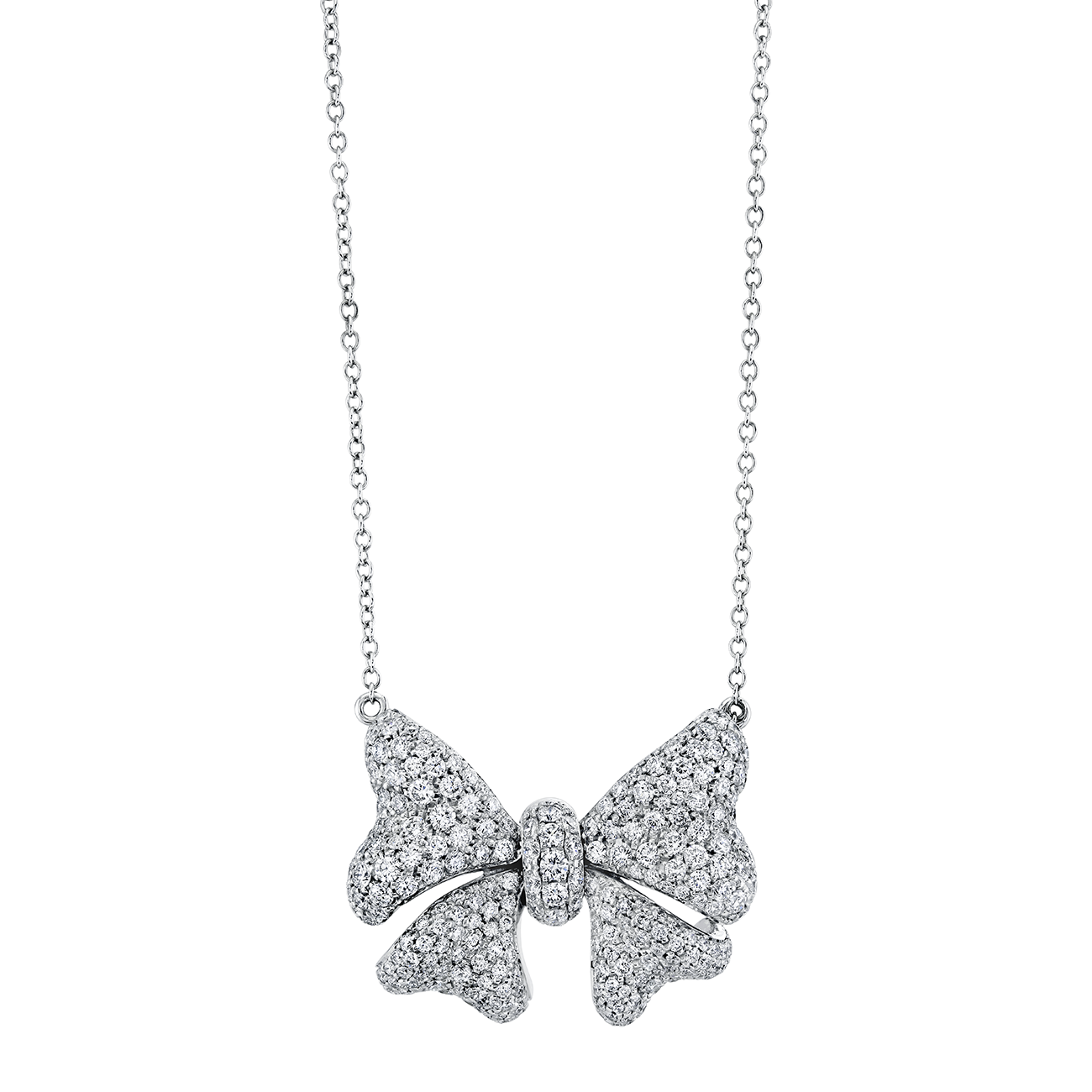 deBoulle Collection Diamond Bow Necklace