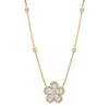deBoulle Collection Flower Necklace with Diamond Pavé