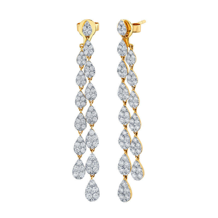 deBoulle Collection Diamond Dangle Earrings