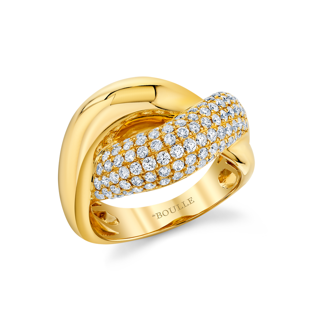 deBoulle Collection Continuum Crossover Diamond Ring in Yellow Gold