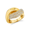 deBoulle Collection Continuum Crossover Diamond Ring in Yellow Gold