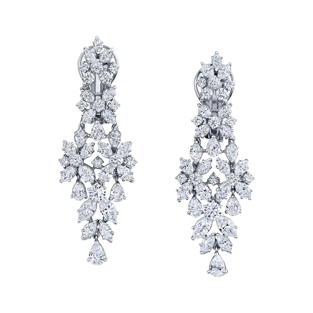 deBoulle Collection Mixed Cut Diamond Earrings