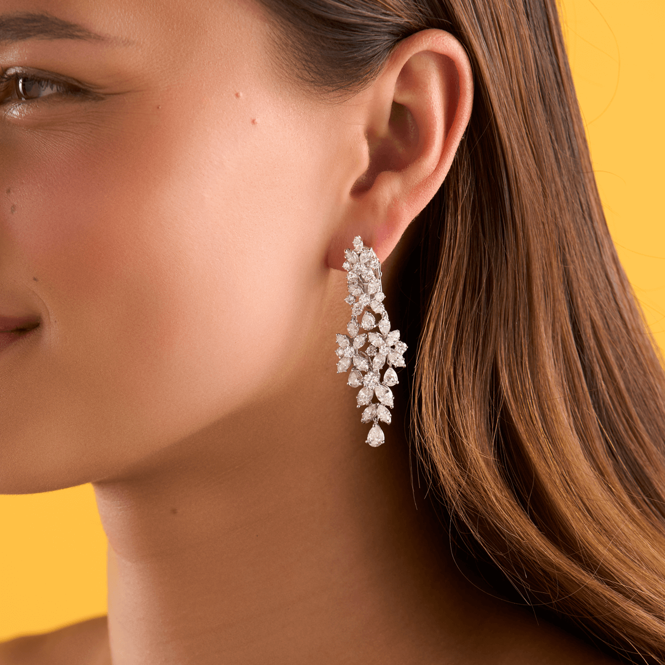 deBoulle Collection Mixed Cut Diamond Earrings