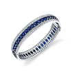 deBoulle High Jewelry Saphire and Diamond Bangle