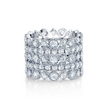 deBoulle Collection Rose Cut Diamond Five Row Ring