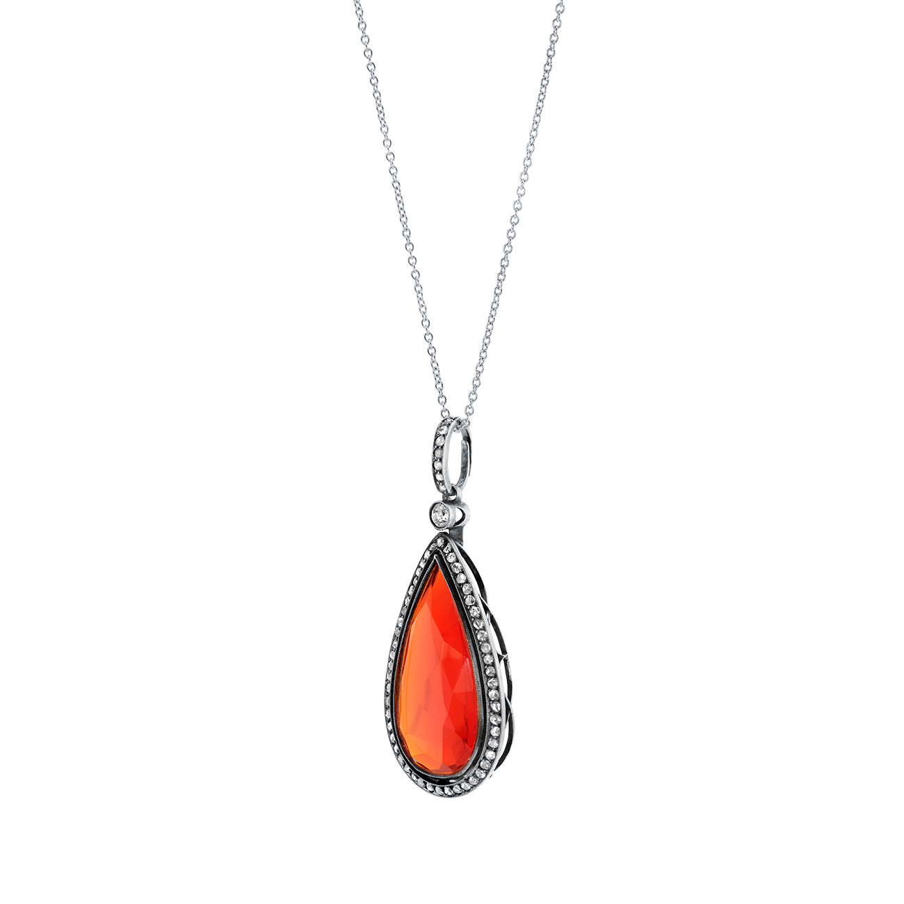 deBoulle Estate Collection Fire Opal Pendant