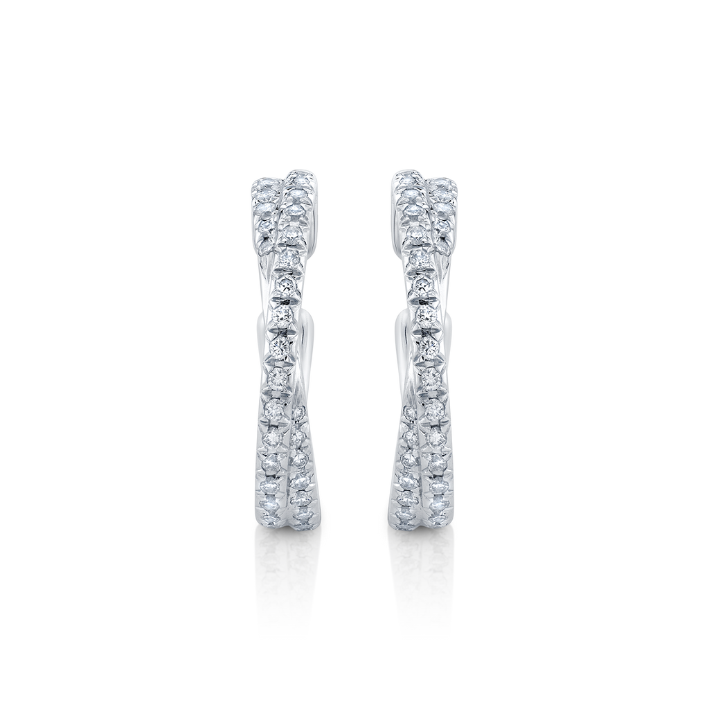 deBoulle Collection Crisscross Hoop Earrings