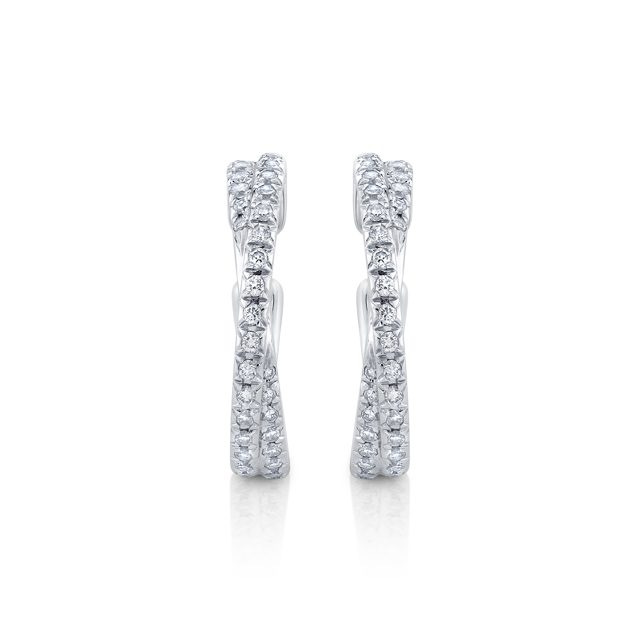 deBoulle Collection Crisscross Hoop Earrings