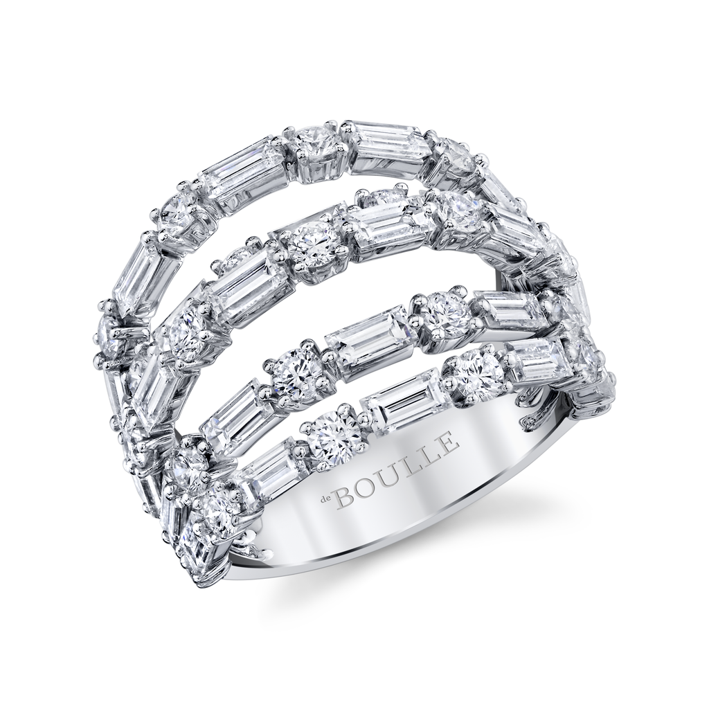 deBoulle Collection Diamond Five Row RIng