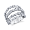 deBoulle Collection Diamond Five Row RIng