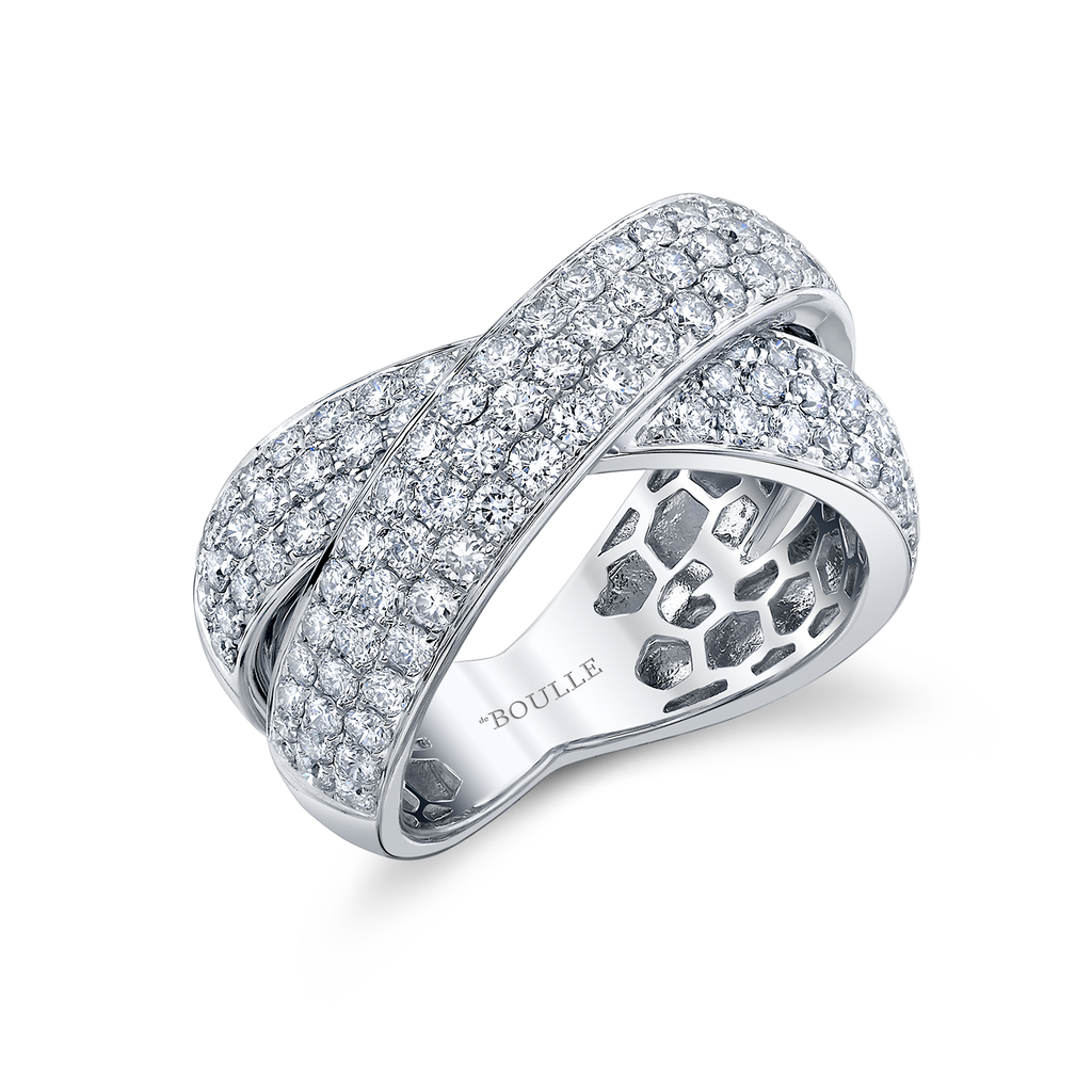 deBoulle Collection Diamond Infinity Crossover Ring