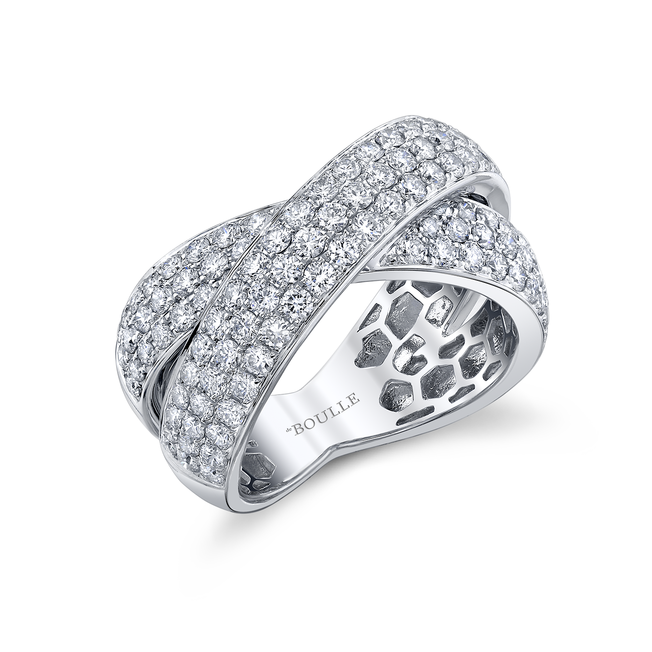 deBoulle Collection Diamond Infinity Crossover Ring