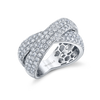deBoulle Collection Diamond Infinity Crossover Ring