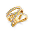 deBoulle Collection X Ring in Yellow Gold