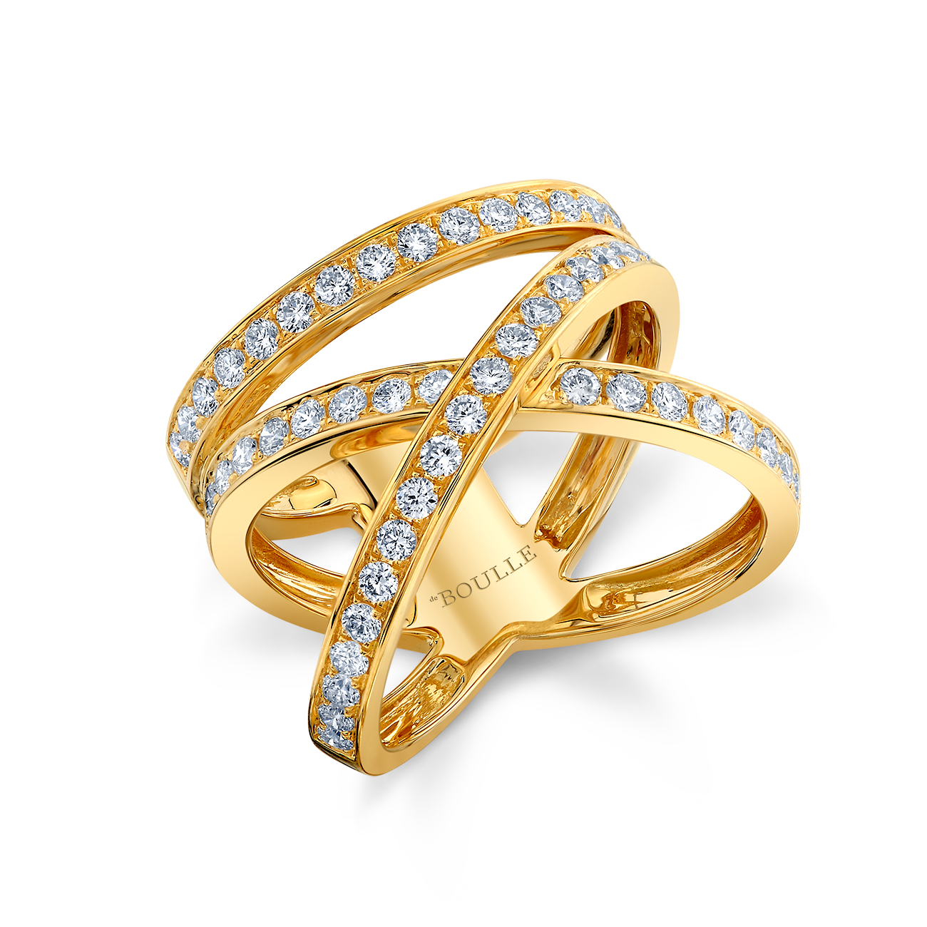 deBoulle Collection X Ring in Yellow Gold