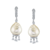 deBoulle Collection Diamond and South Sea Pearl Earrings