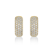deBoulle Collection Diamond Square Hoop Earrings in Yellow Gold