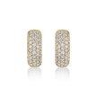 deBoulle Collection Diamond Square Hoop Earrings in Yellow Gold