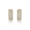 deBoulle Collection Diamond Square Hoop Earrings in Yellow Gold