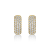 deBoulle Collection Diamond Square Hoop Earrings in Yellow Gold