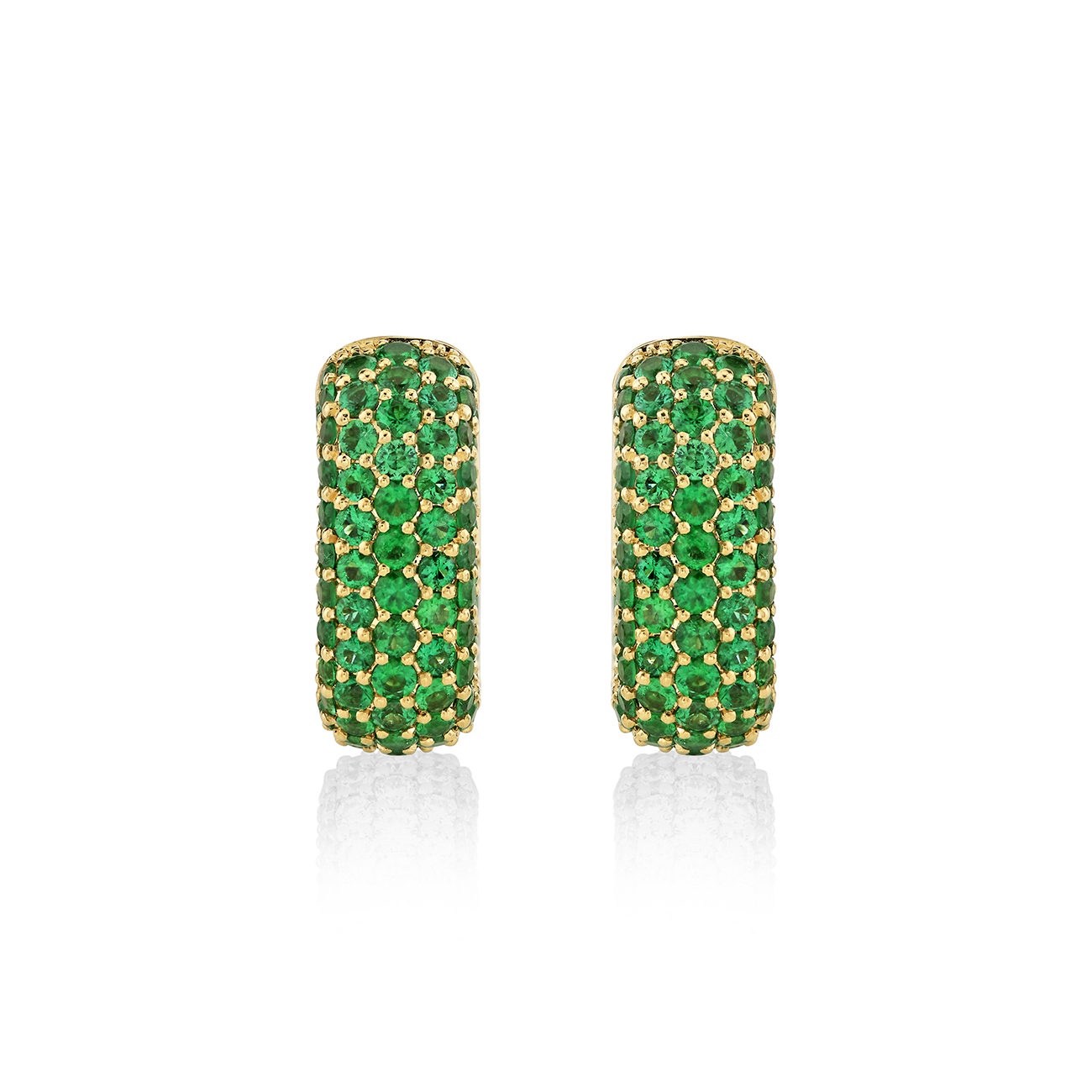 deBoulle Collection Emerald Square Hoop Earrings