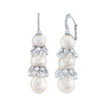 deBoulle Collection Baroque Radiance Pearl Earrings in White Gold