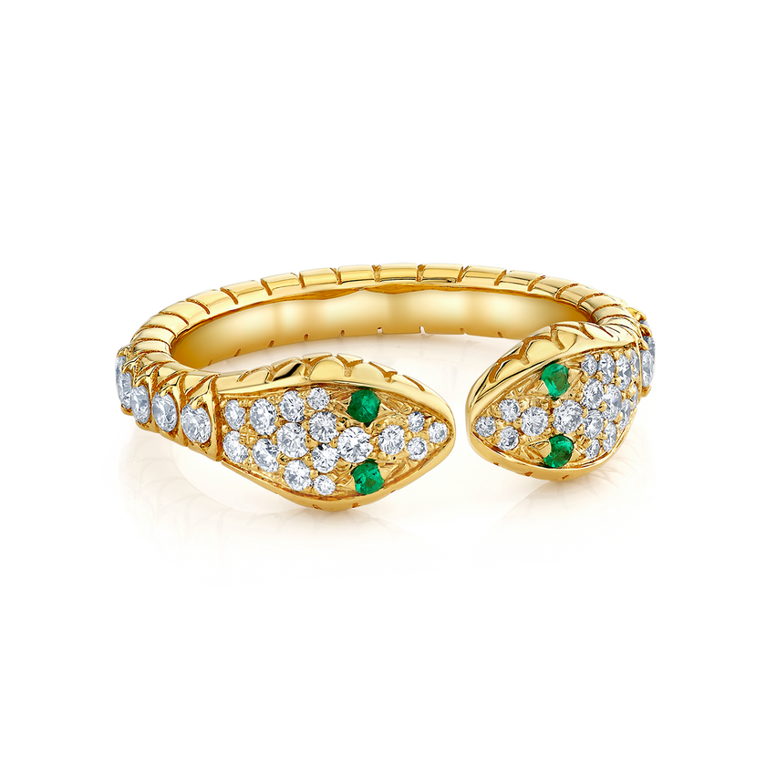 deBoulle Collection Two-Headed Snake Ring